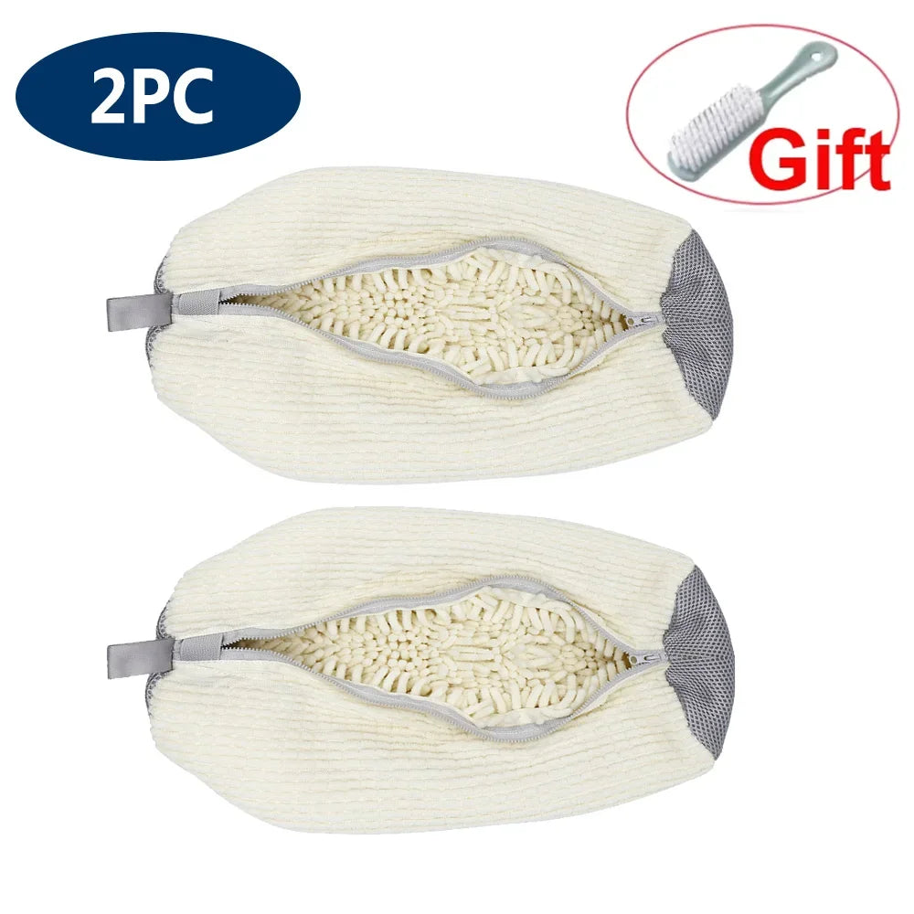 Shoe Washing Machine Bag Reusable Sneaker Cleaning Bag for Washer Dryer Protective Mesh Laundry Bag for Tennis Shoes All Size