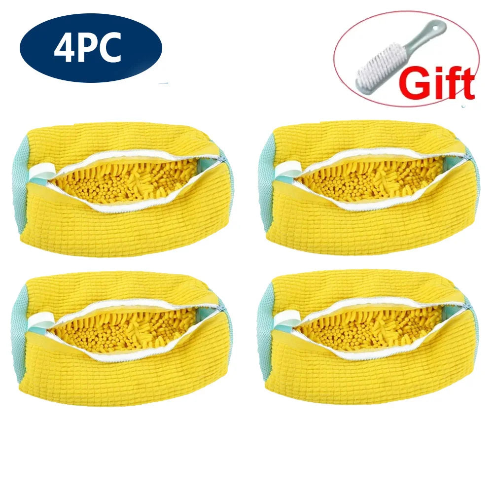 Shoe Washing Machine Bag Reusable Sneaker Cleaning Bag for Washer Dryer Protective Mesh Laundry Bag for Tennis Shoes All Size