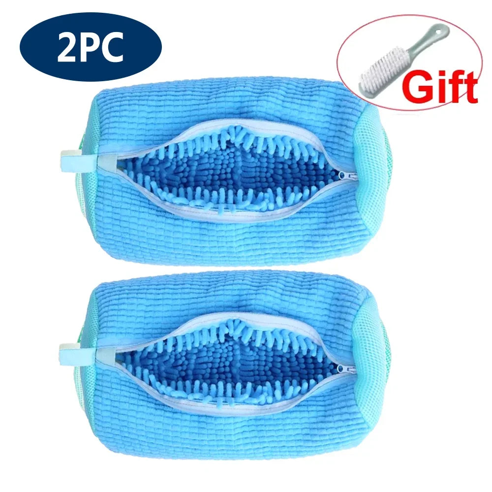 Shoe Washing Machine Bag Reusable Sneaker Cleaning Bag for Washer Dryer Protective Mesh Laundry Bag for Tennis Shoes All Size