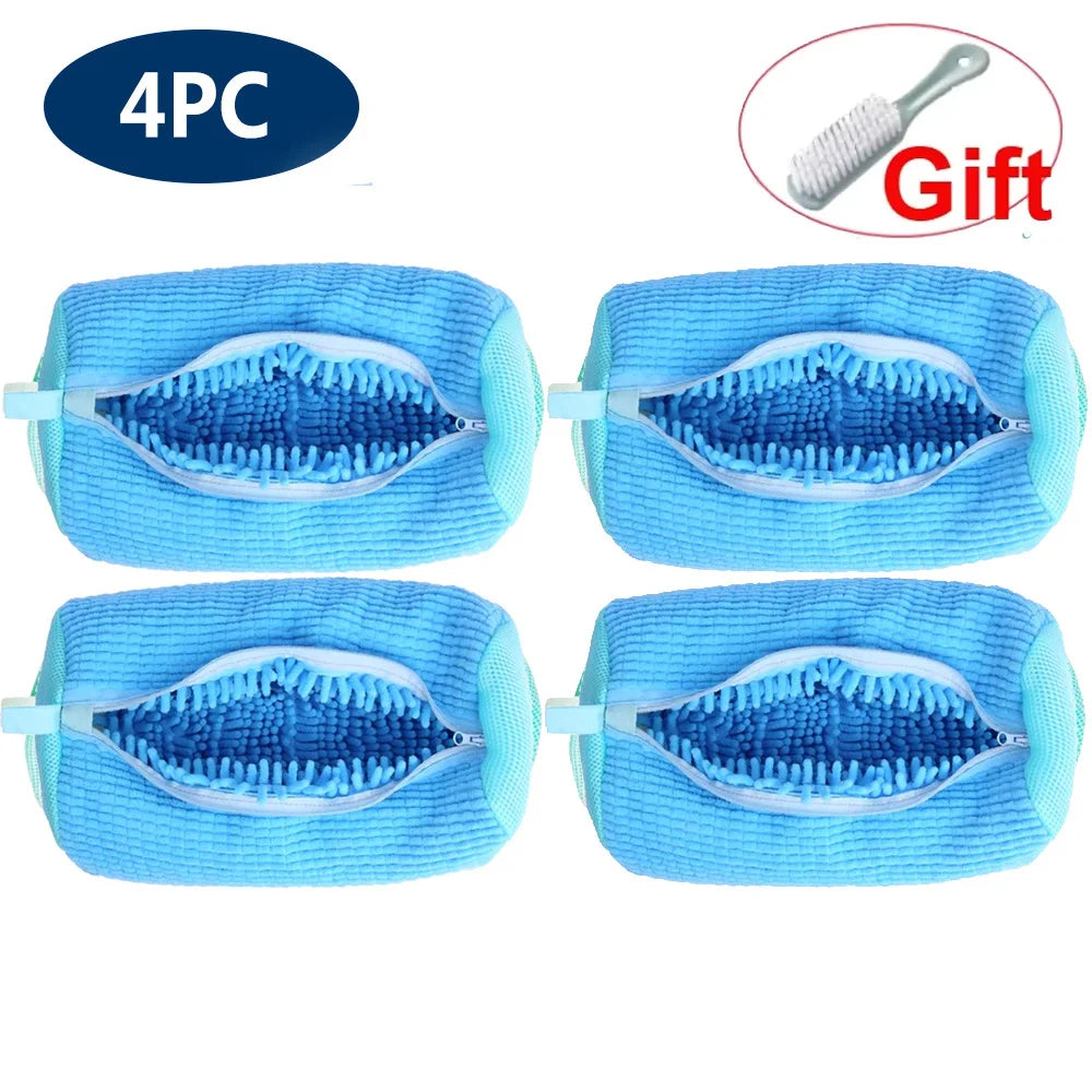 Shoe Washing Machine Bag Reusable Sneaker Cleaning Bag for Washer Dryer Protective Mesh Laundry Bag for Tennis Shoes All Size