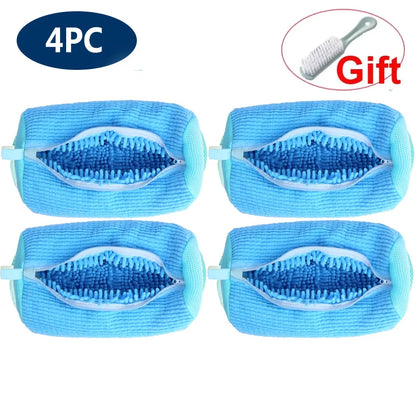 Shoe Washing Machine Bag Reusable Sneaker Cleaning Bag for Washer Dryer Protective Mesh Laundry Bag for Tennis Shoes All Size