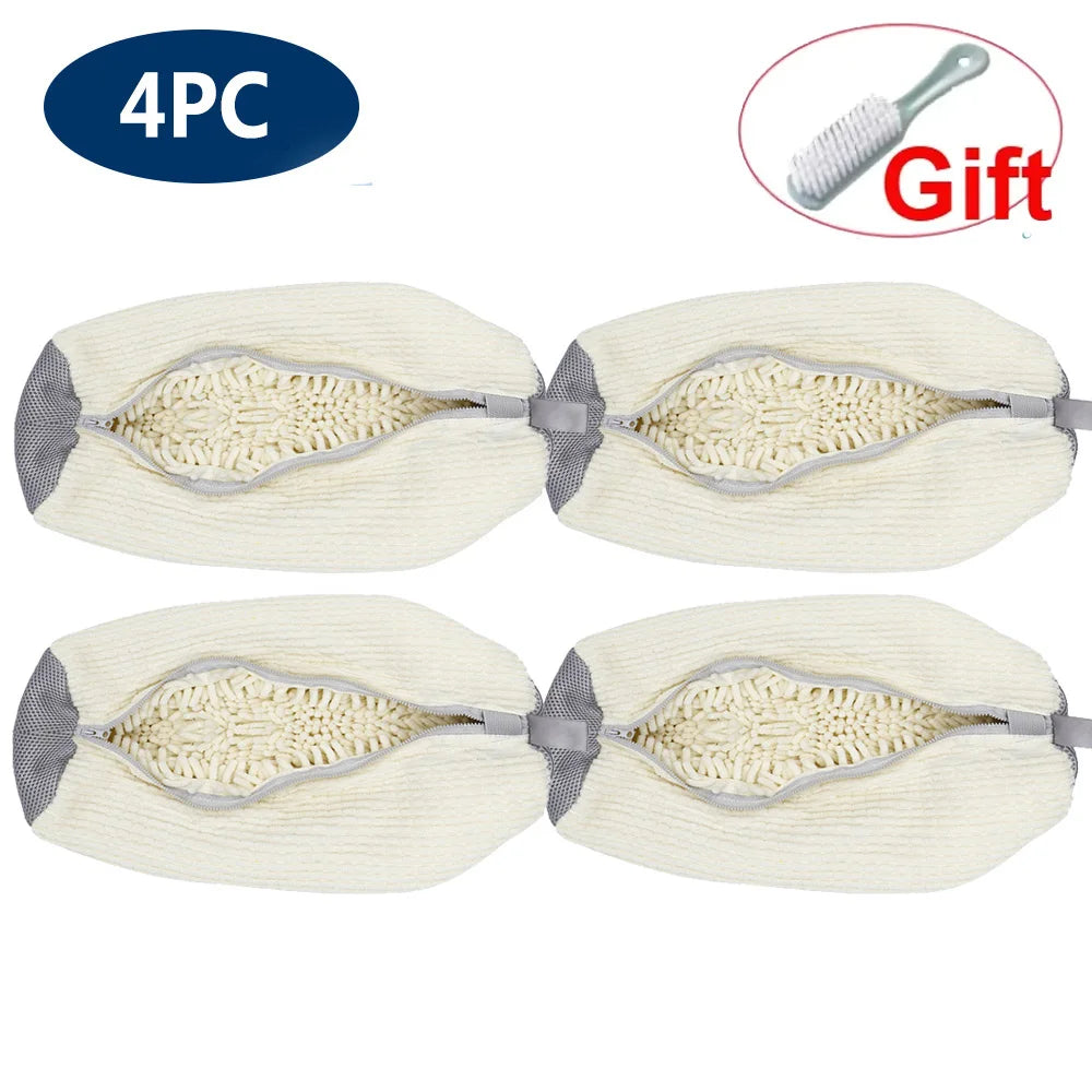 Shoe Washing Machine Bag Reusable Sneaker Cleaning Bag for Washer Dryer Protective Mesh Laundry Bag for Tennis Shoes All Size
