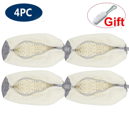Shoe Washing Machine Bag Reusable Sneaker Cleaning Bag for Washer Dryer Protective Mesh Laundry Bag for Tennis Shoes All Size