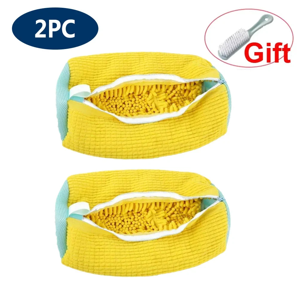 Shoe Washing Machine Bag Reusable Sneaker Cleaning Bag for Washer Dryer Protective Mesh Laundry Bag for Tennis Shoes All Size